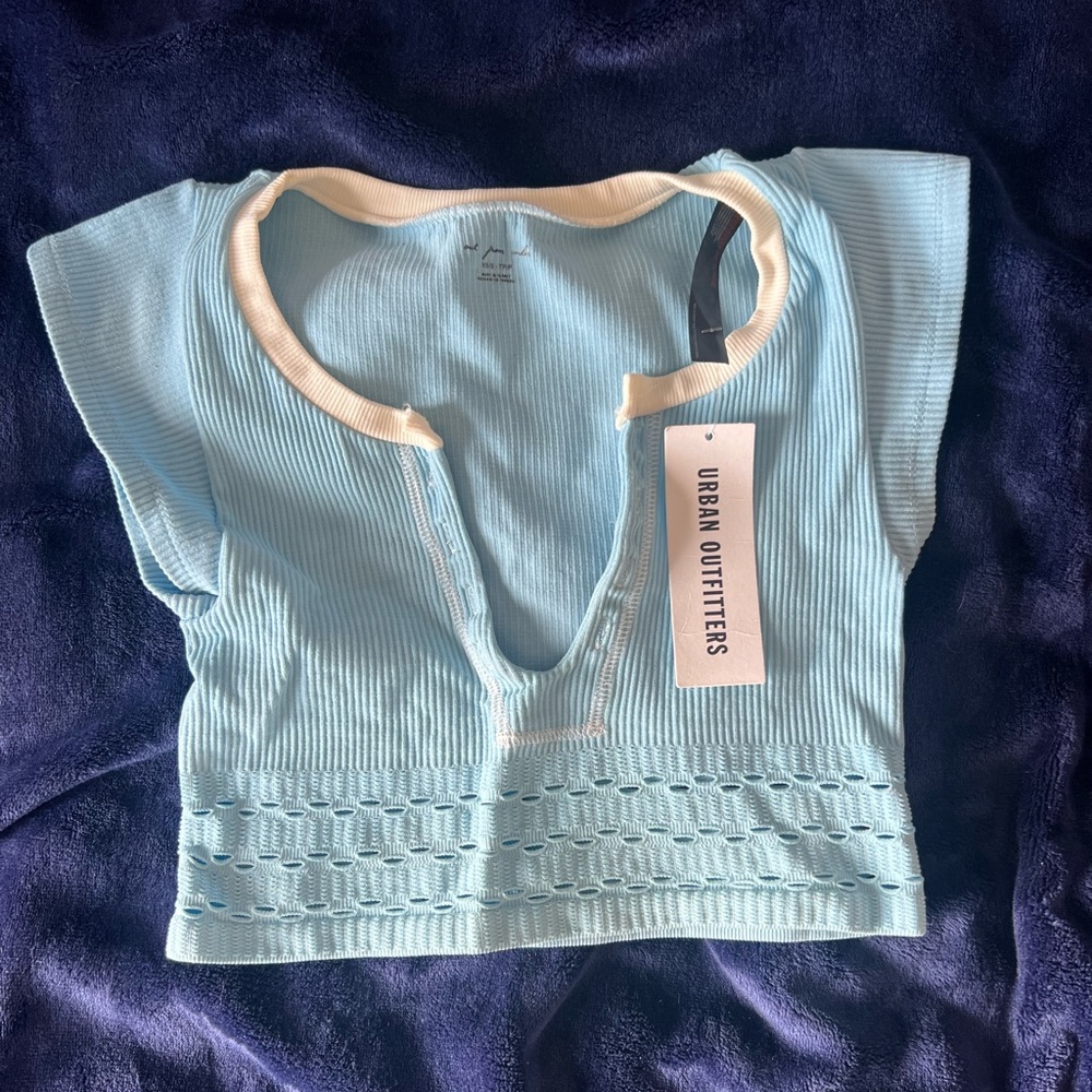 urban outfitters out from under go for gold top in blue